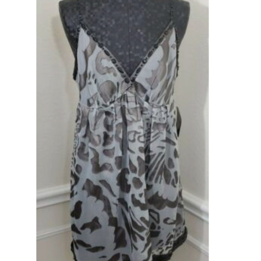 NICOLE BY NICOLE MILLER Animal Print Slip Dress